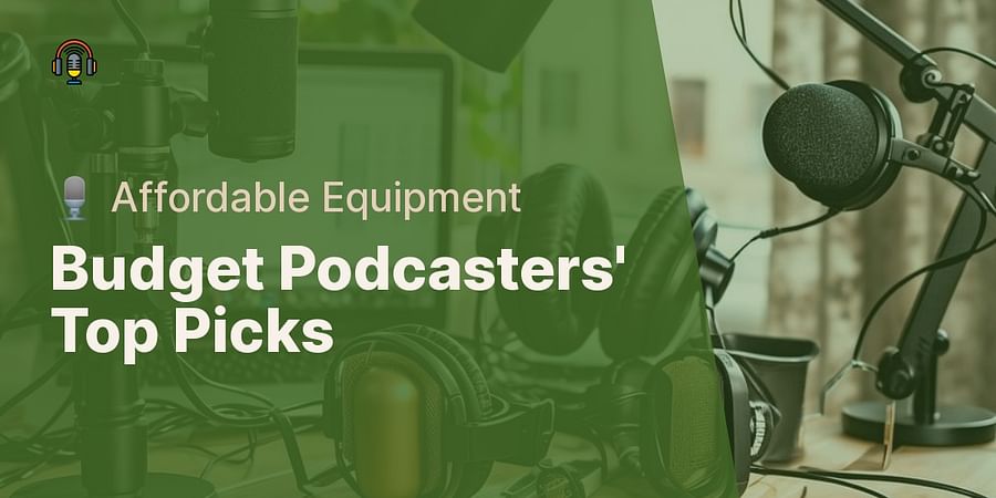 Budget Podcasters' Top Picks - 🎙️ Affordable Equipment
